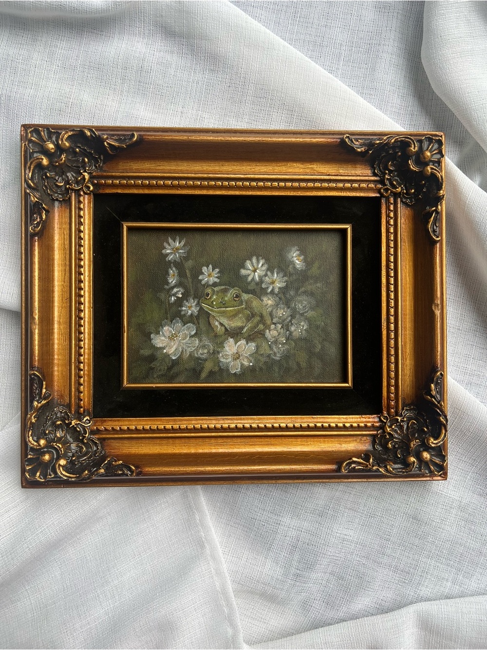 Through the Wildflowers acrylic painting